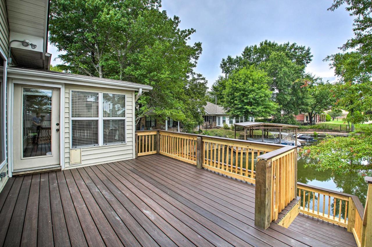 Lakefront Home With 2-Tier Deck And Boat Parking! ホット・スプリングス エクステリア 写真